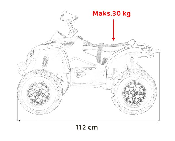 Quad na akumulator Maverick ATV - zeleni - Image 18