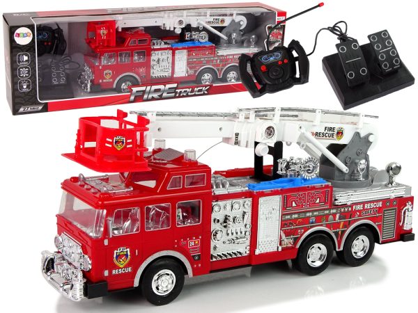 Remote Controlled Fire Station Gas Pedal Brake Remote Control Sound