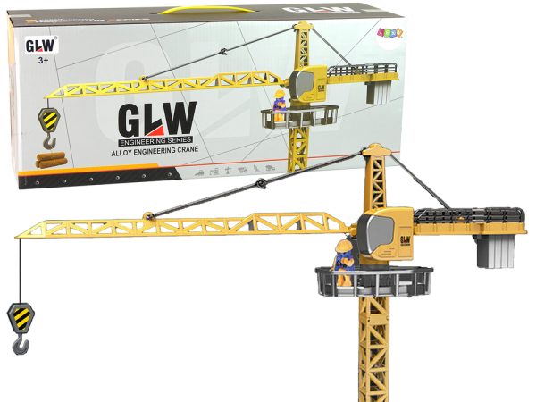 Dječja dizalica za igru Crane 95 cm - žuta