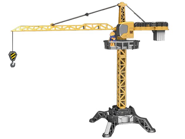 Dječja dizalica za igru Crane 95 cm - žuta - Image 3