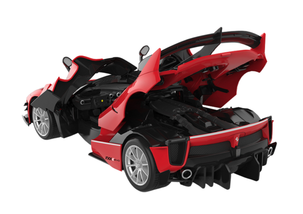 Licencirani auto na daljinsko upravljanje i sastavljanje Rastar  1:18 Ferrari FXXK EVO - crveni - 88 elemenata - Image 3