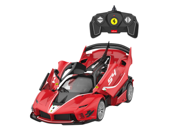 Licencirani auto na daljinsko upravljanje i sastavljanje Rastar  1:18 Ferrari FXXK EVO - crveni - 88 elemenata - Image 5