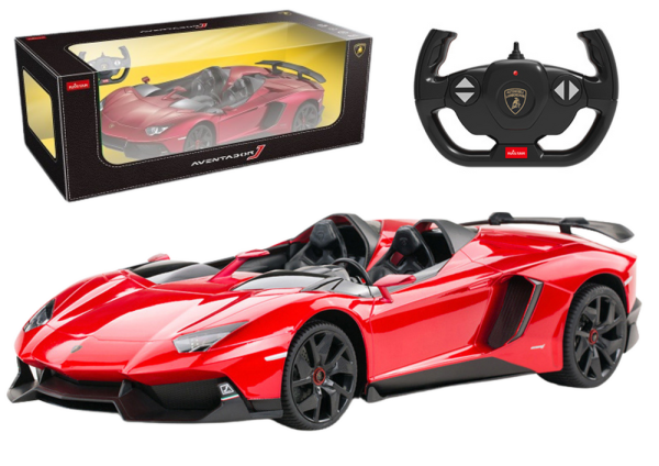 Licencirani auto na daljinsko upravljanje  Rastar 1:12 Lamborghini Aventador Cabrio - crveni