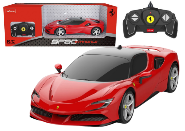 Licencirani auto na daljinsko upravljanje Rastar 1:18 Ferrari SF90 Stradale - crveni