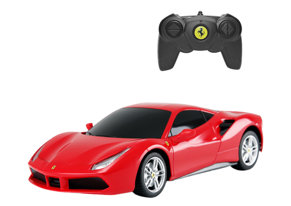 Licencirani auto na daljinsko upravljanje Rastar 1:24 Ferrari 488 GTB - crveni