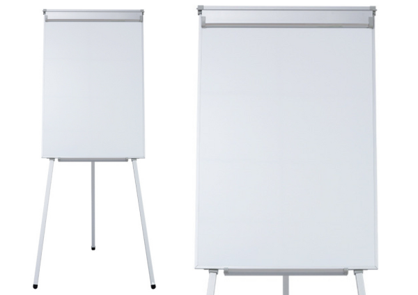 Magnetic Flipchart Board on a Tripod White 70x100cm