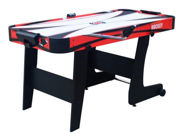 Stol za stolni hokej AirHockey 152x74x80 cm - crveni