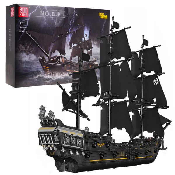 Blocks Pirate Ship Black Sail 2868el.