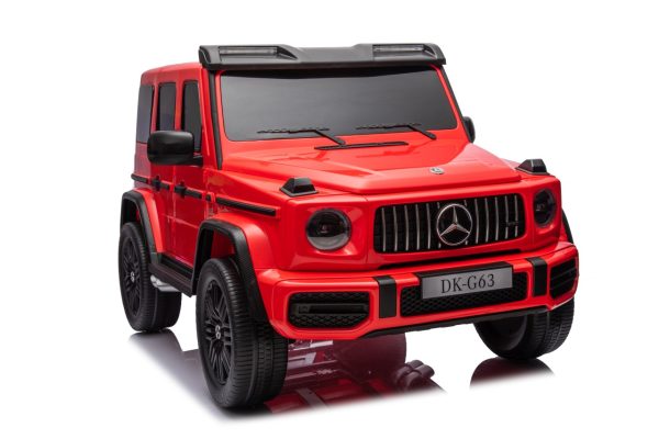 Licencirani auto na akumulator Mercedes Benz G63 AMG XXL MP4 - dvosjed - crveni