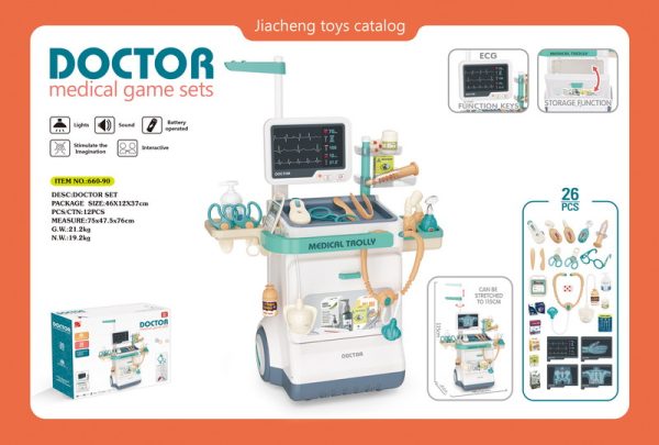 Medicinski set za igru ECG Doctor + rekviziti