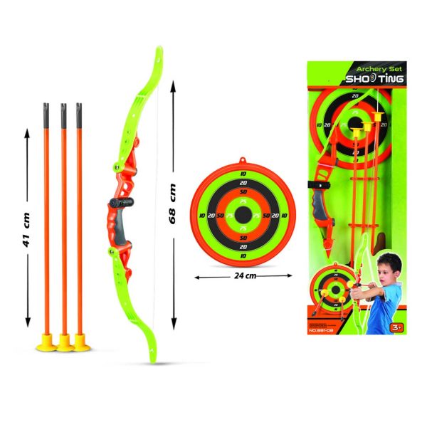 Luk i strijela + meta - zelena