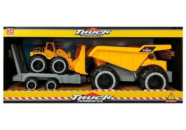 Tipper with trailer and Bulldozer 49 cm Construction site - Image 13