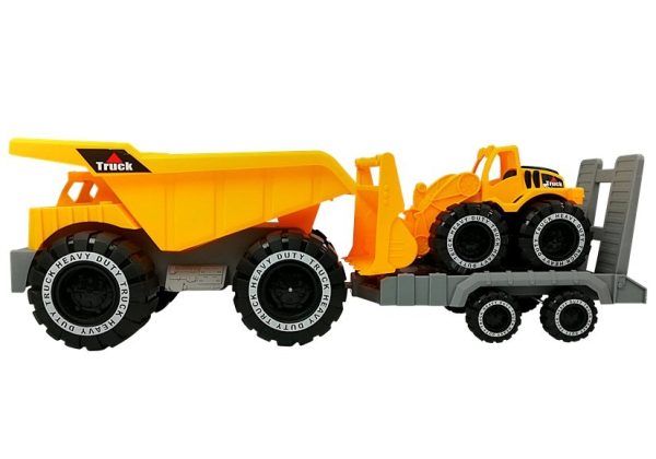 Tipper with trailer and Bulldozer 49 cm Construction site - Image 2