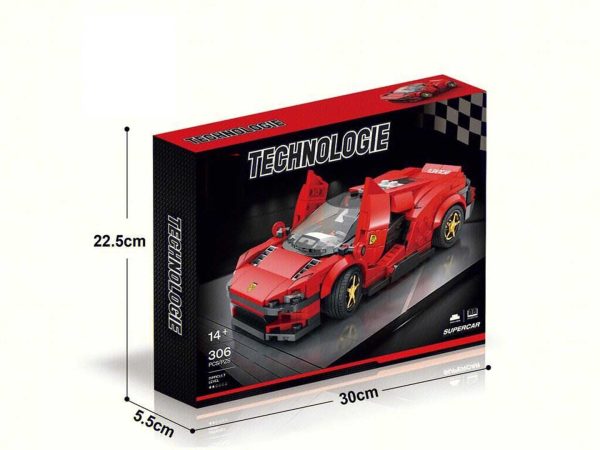 Sports Car Red Brick Set 306 pcs.