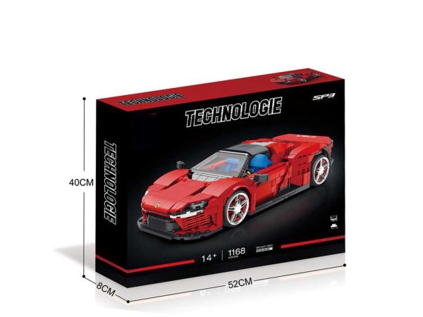 Sports Car Red Brick Set 1168pcs.