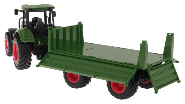 Green Tractor with Trailer - Image 4