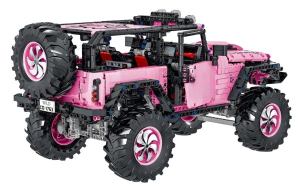 Set of Blocks Off-road Pink Car 2471pcs. - Image 2