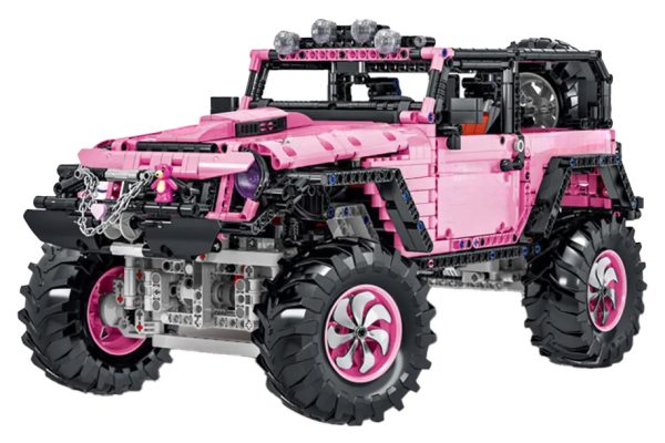 Set of Blocks Off-road Pink Car 2471pcs. - Image 3