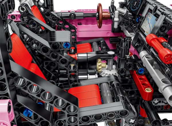 Set of Blocks Off-road Pink Car 2471pcs. - Image 4