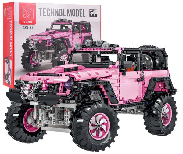 Set of Blocks Off-road Pink Car 2471pcs. - Image 6