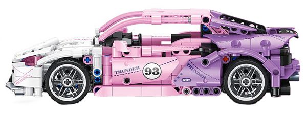 Pink Sports Car Building Blocks Set 652 pcs. - Image 2