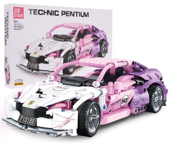 Pink Sports Car Building Blocks Set 652 pcs. - Image 8