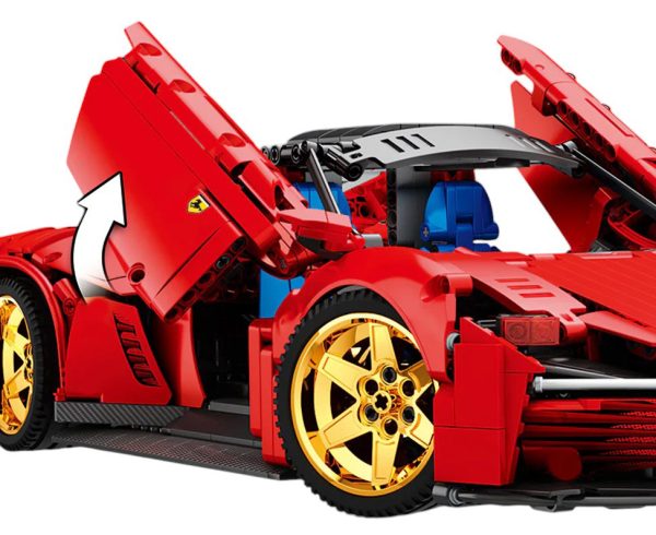 Red Sports Car R/C Building Blocks Set 1958pcs. - Image 3