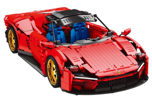 Red Sports Car R/C Building Blocks Set 1958pcs. - Image 7