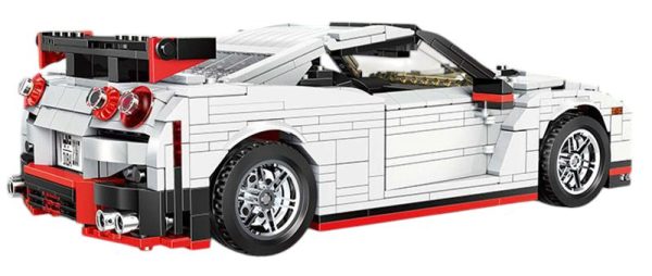 Car Block Set 1034 pcs. White - Image 3