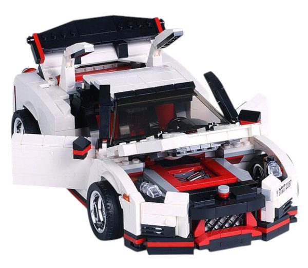 Car Block Set 1034 pcs. White - Image 4