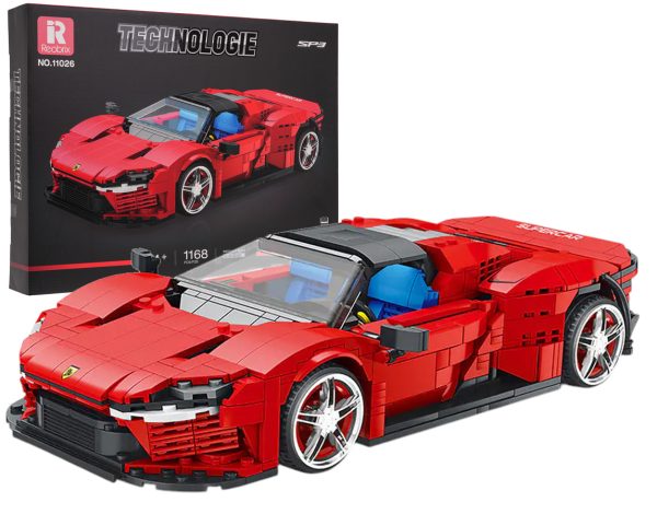 Sports Car Red Brick Set 1168pcs. - Image 4