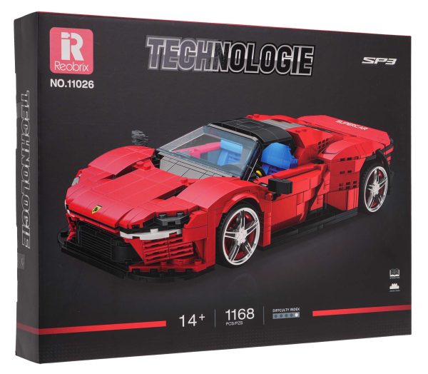 Sports Car Red Brick Set 1168pcs. - Image 5