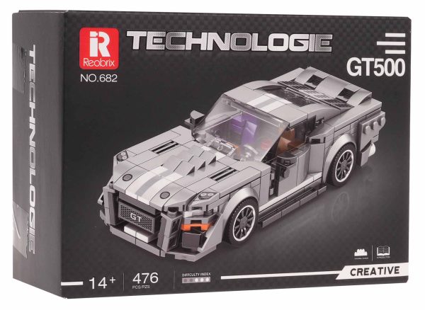 Sports Car Brick Set Gray 476 pcs. - Image 8