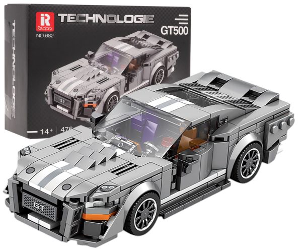 Sports Car Brick Set Gray 476 pcs. - Image 9