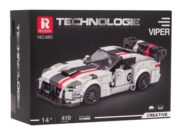 Sports Car Brick Set White 419 pcs. - Image 3