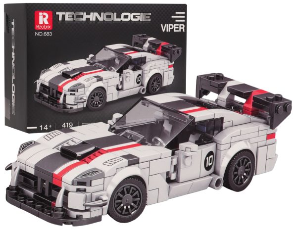 Sports Car Brick Set White 419 pcs. - Image 4