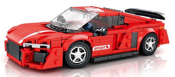 Sports Car Red 413 pcs Brick Set - Image 2