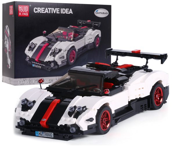 Sports Car Block Set 960 pcs. White - Image 5