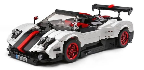 Sports Car Block Set 960 pcs. White - Image 8