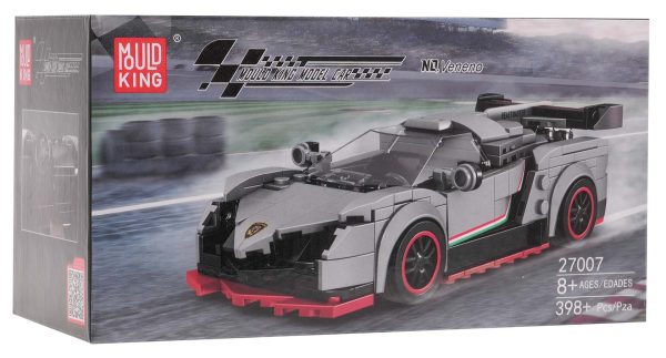 Sports Car Block Set 398 pieces. White - Image 7