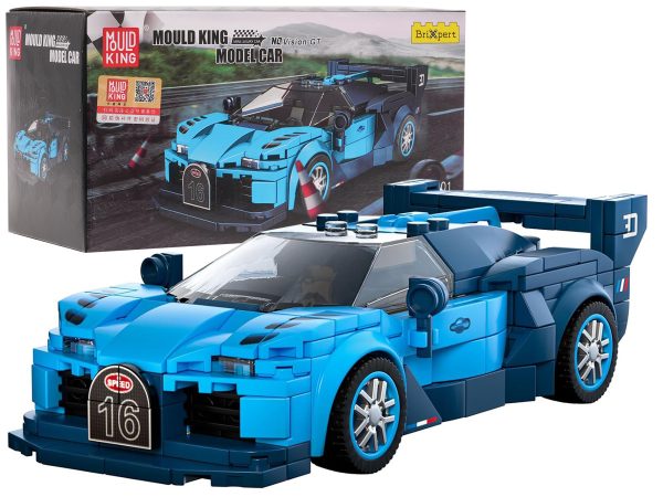 Sports Car Block Set 336 pieces. Blue - Image 5