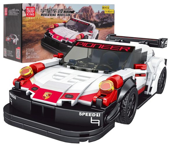 Sports Car Block Set 349 pieces. White - Image 9