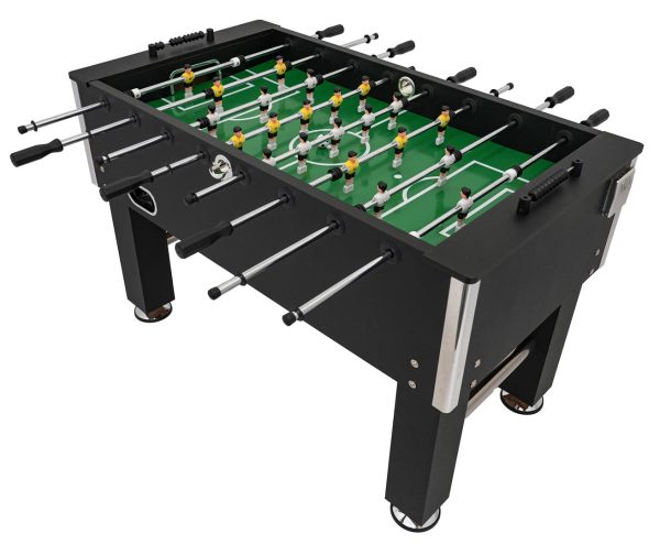 Stol za stolni nogomet Foosball 121 x 61 x 81 - crni - Image 3