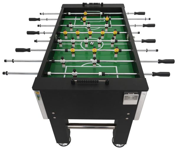 Stol za stolni nogomet Foosball 121 x 61 x 81 - crni - Image 4