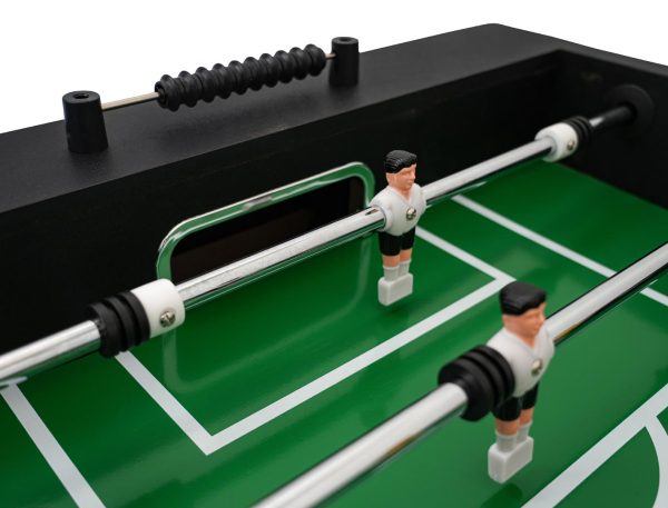 Stol za stolni nogomet Foosball 121 x 61 x 81 - crni - Image 8