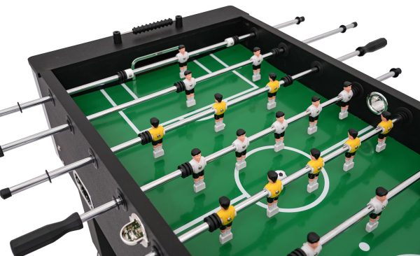 Stol za stolni nogomet Foosball 121 x 61 x 81 - crni - Image 9