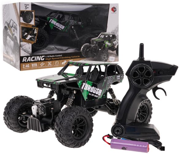 Buggy na daljinsko upravljanje 1:16 Racing 78 R/C - crno/zeleni - Image 8