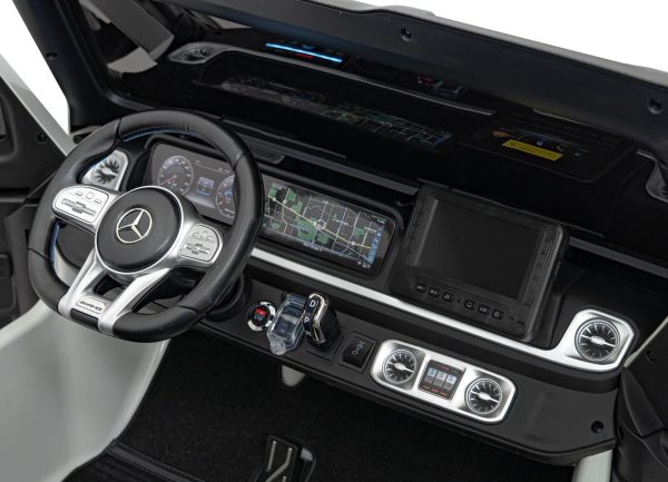 Licencirani auto na akumulator Mercedes Benz G63 AMG XXL MP4 - dvosjed - bijeli - Image 7