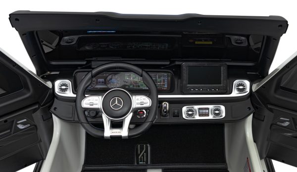 Licencirani auto na akumulator Mercedes Benz G63 AMG XXL MP4 - dvosjed - bijeli - Image 9