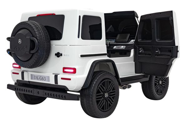 Licencirani auto na akumulator Mercedes Benz G63 AMG XXL MP4 - dvosjed - bijeli - Image 23